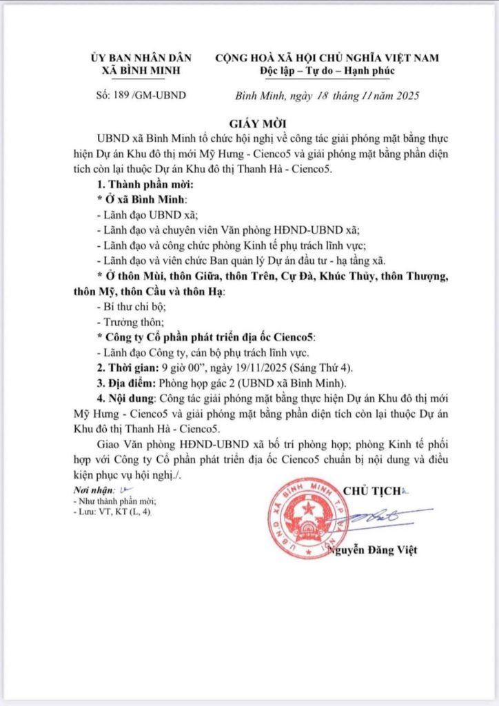 giải phóng mặt bằng khu đô thị mỹ hưng cienco 5