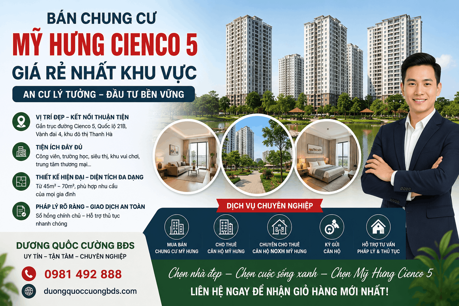 Bán chung cư Mỹ Hưng Cienco 5 giá rẻ sắp được bán ra thị trường