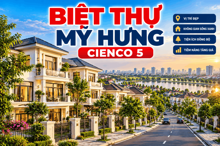 Biệt thự mỹ hưng cienco 5 phối cảnh